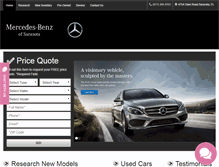 Tablet Screenshot of mercedesbenzofsarasota.net